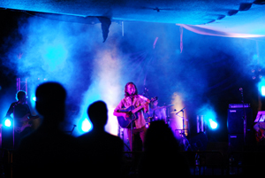 Daniel Tyler Pohnke of Full Moon Rising at the Activism Festivl, Israel